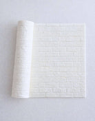 Brick texture rolling pin - embossing realistic brick pattern onto white fondant