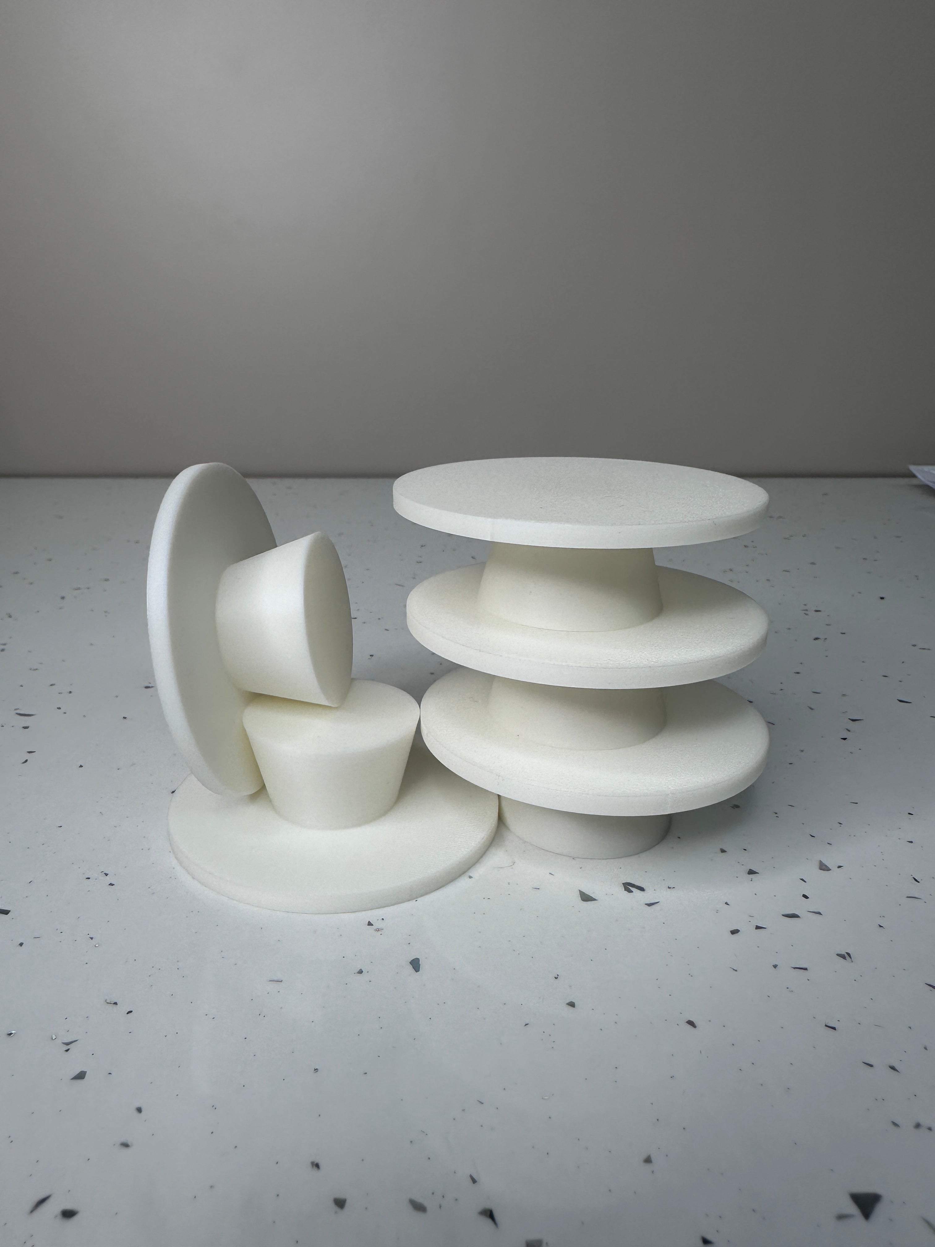 Outlet 3" Short Cupcake Stand - White - Clearance - Sets of 5 - Prop Options