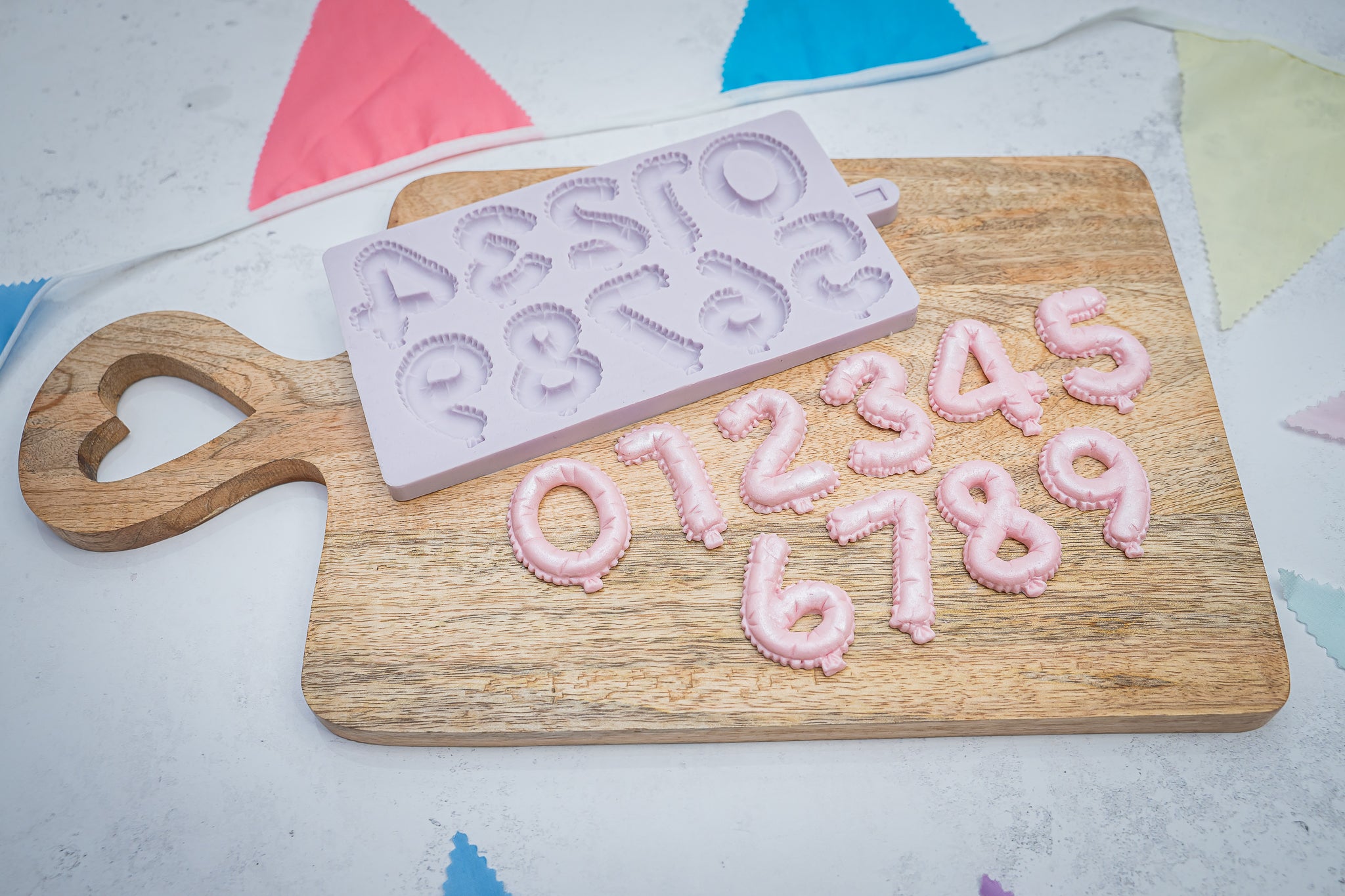 Balloon Numbers Silicone Mould