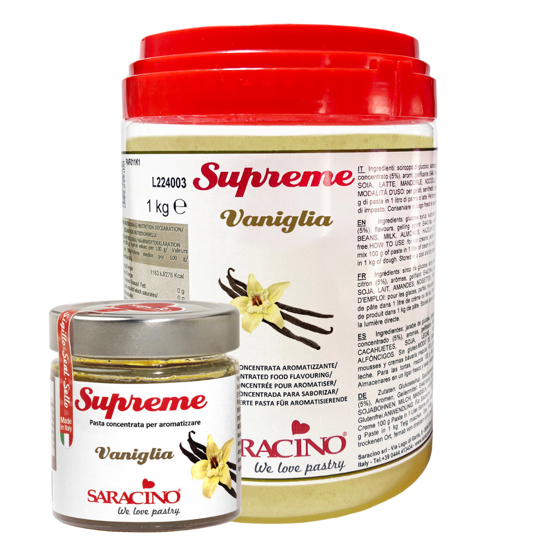 Saracino Vanilla Food Flavour Paste - 200g & 1kg