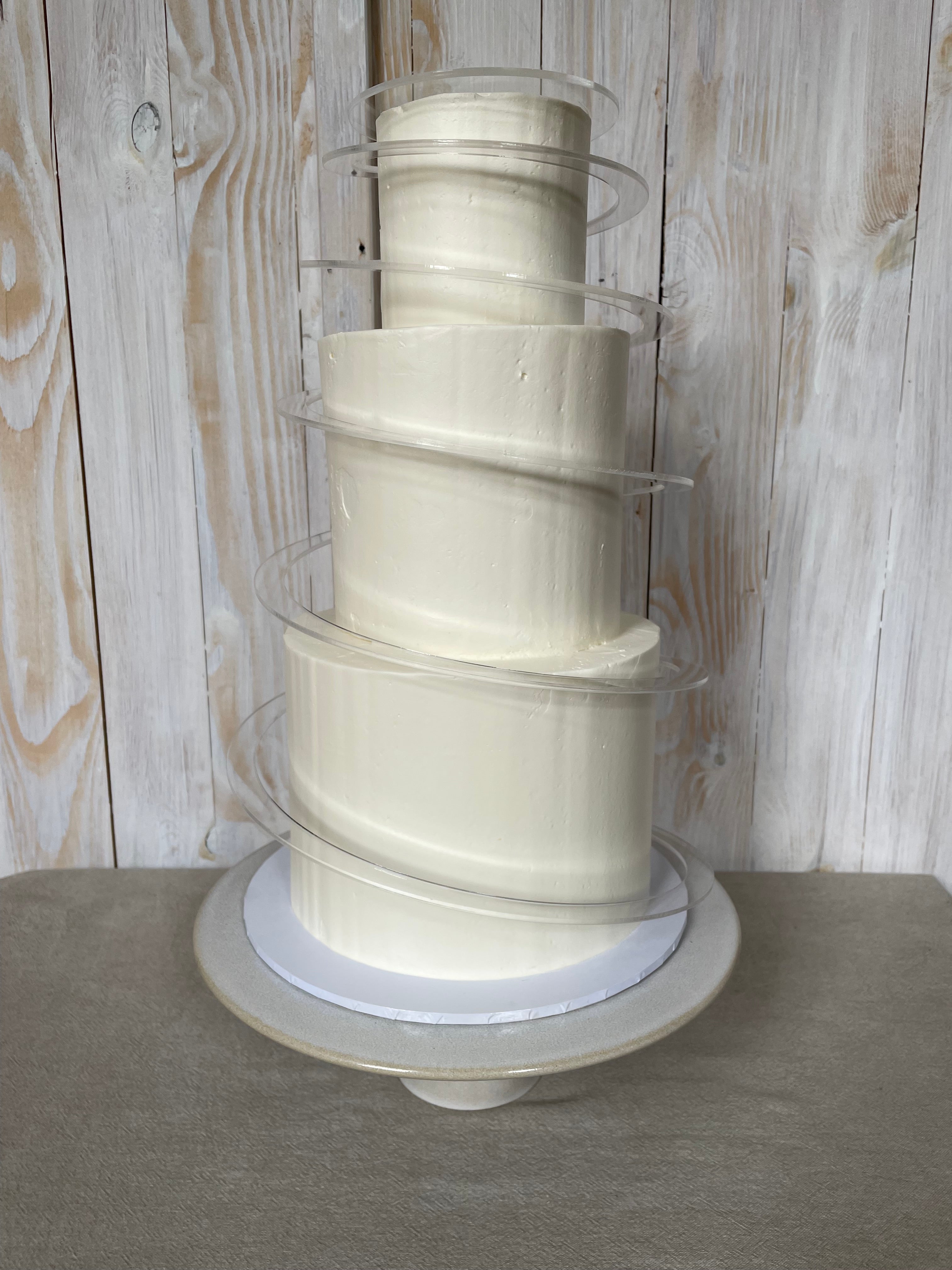 Cake Spiral™ - Acrylic Wrap for Tiered Cakes - Prop Options