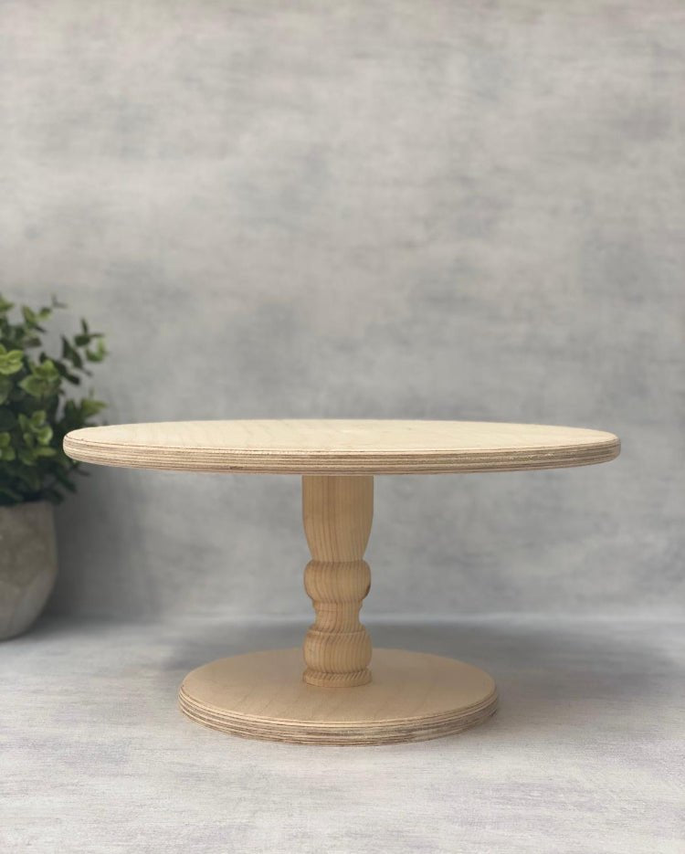 PropBundles - Trio of Original Scandinavian Birch Pedestal Cake Stands - Same Diameters - Prop Options