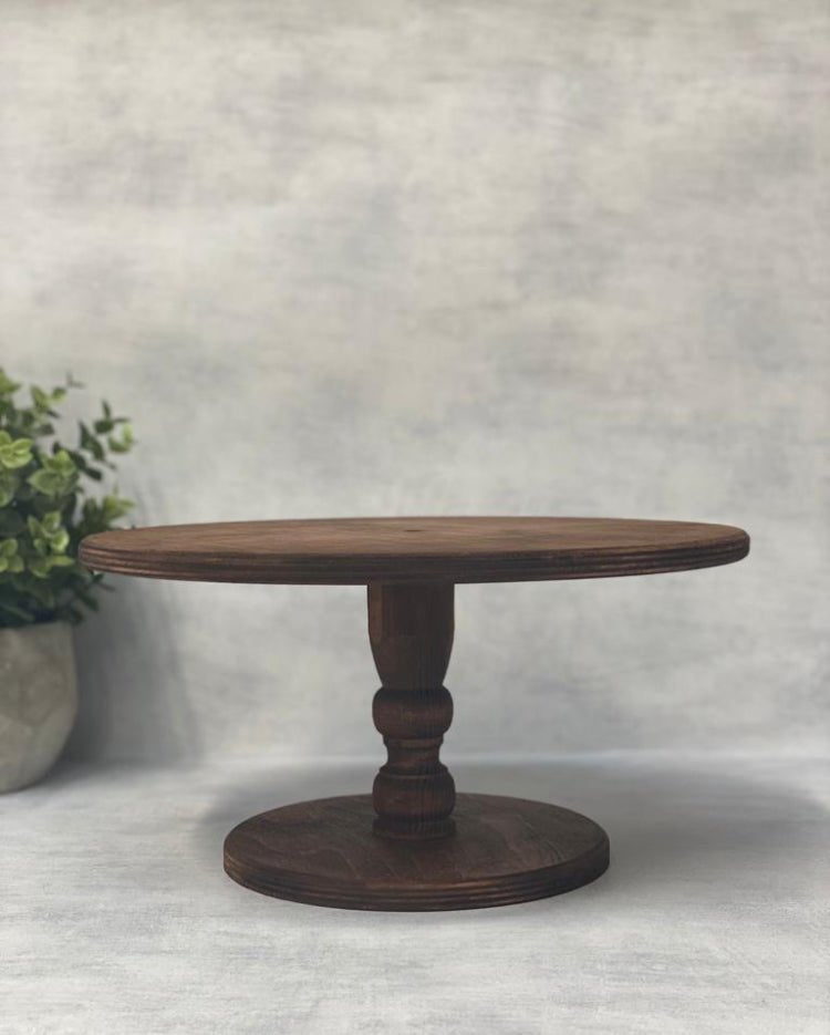 PropBundles - Trio of Original Scandinavian Birch Pedestal Cake Stands - Varied Diameters - Prop Options
