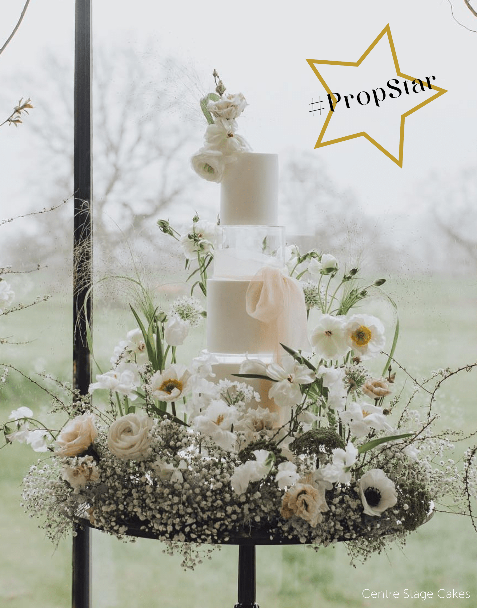 Round Acrylic Fillable Clear Tiers - Prop Options