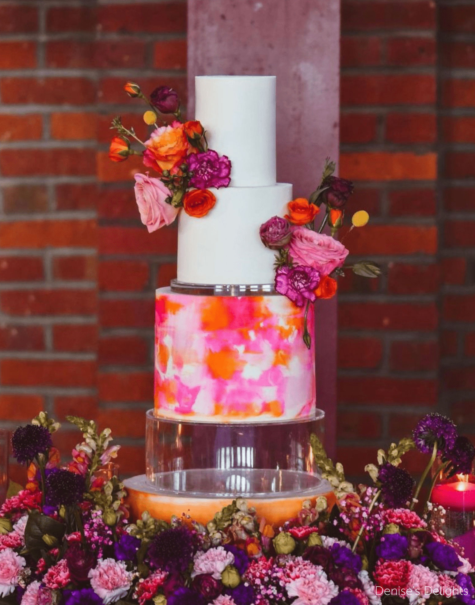 Round Acrylic Fillable Clear Tiers - Prop Options