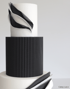 Round Reeded Cake Separator - Prop Options
