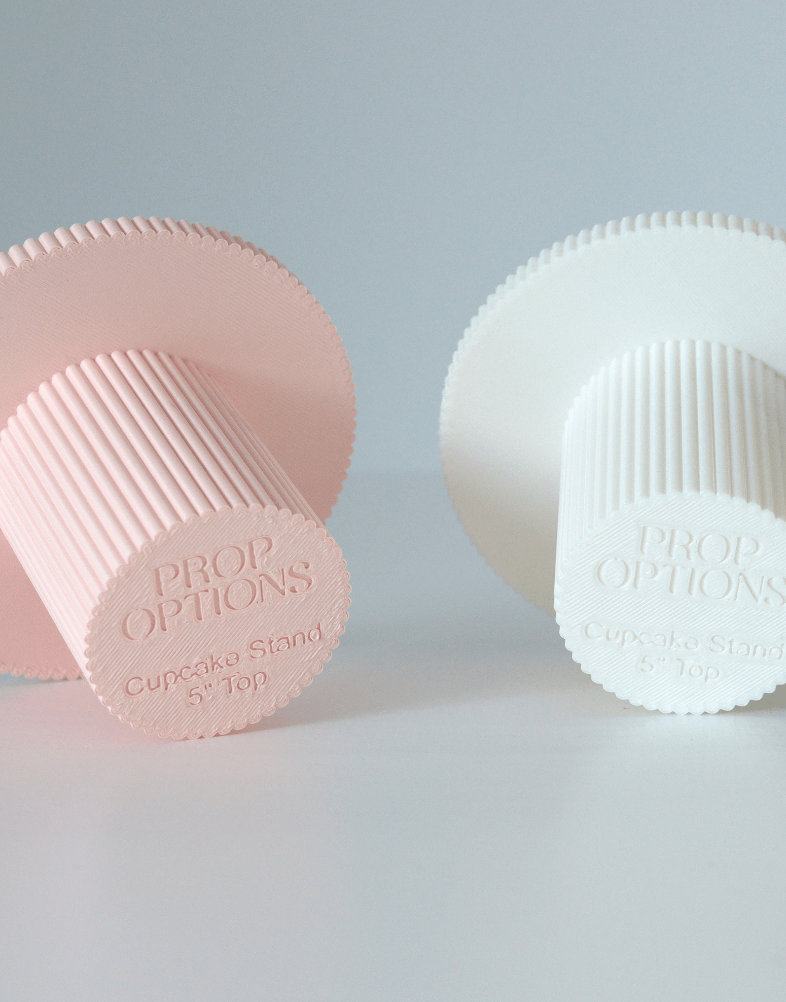 Round Reeded Cupcake Stand - Prop Options