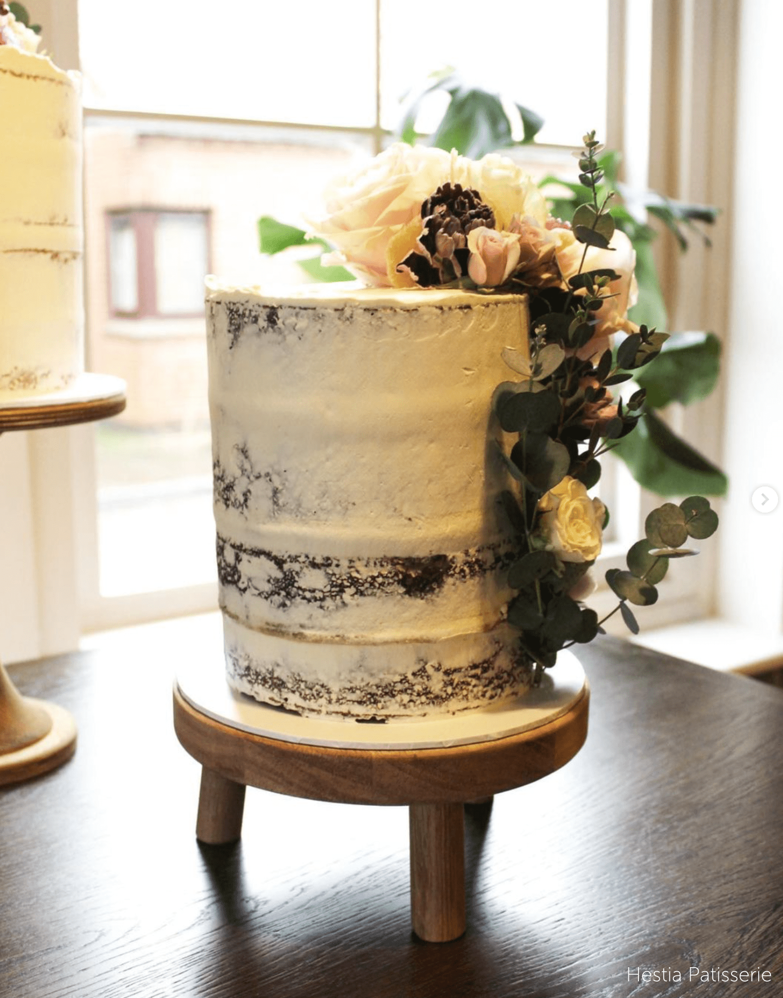 Solid Oak Tripod Cake Stand - Prop Options