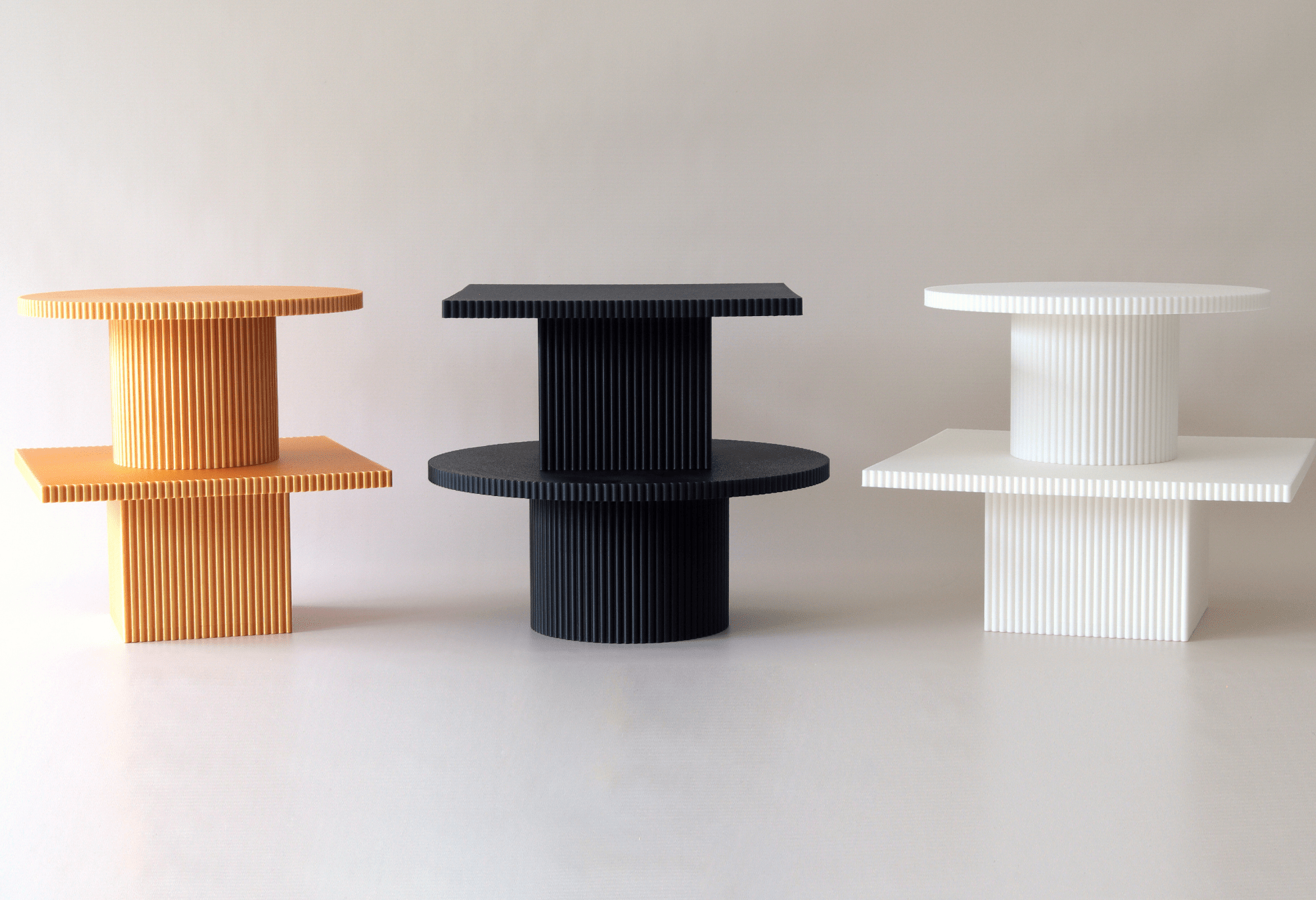 Square Reeded Cake Stand - Prop Options