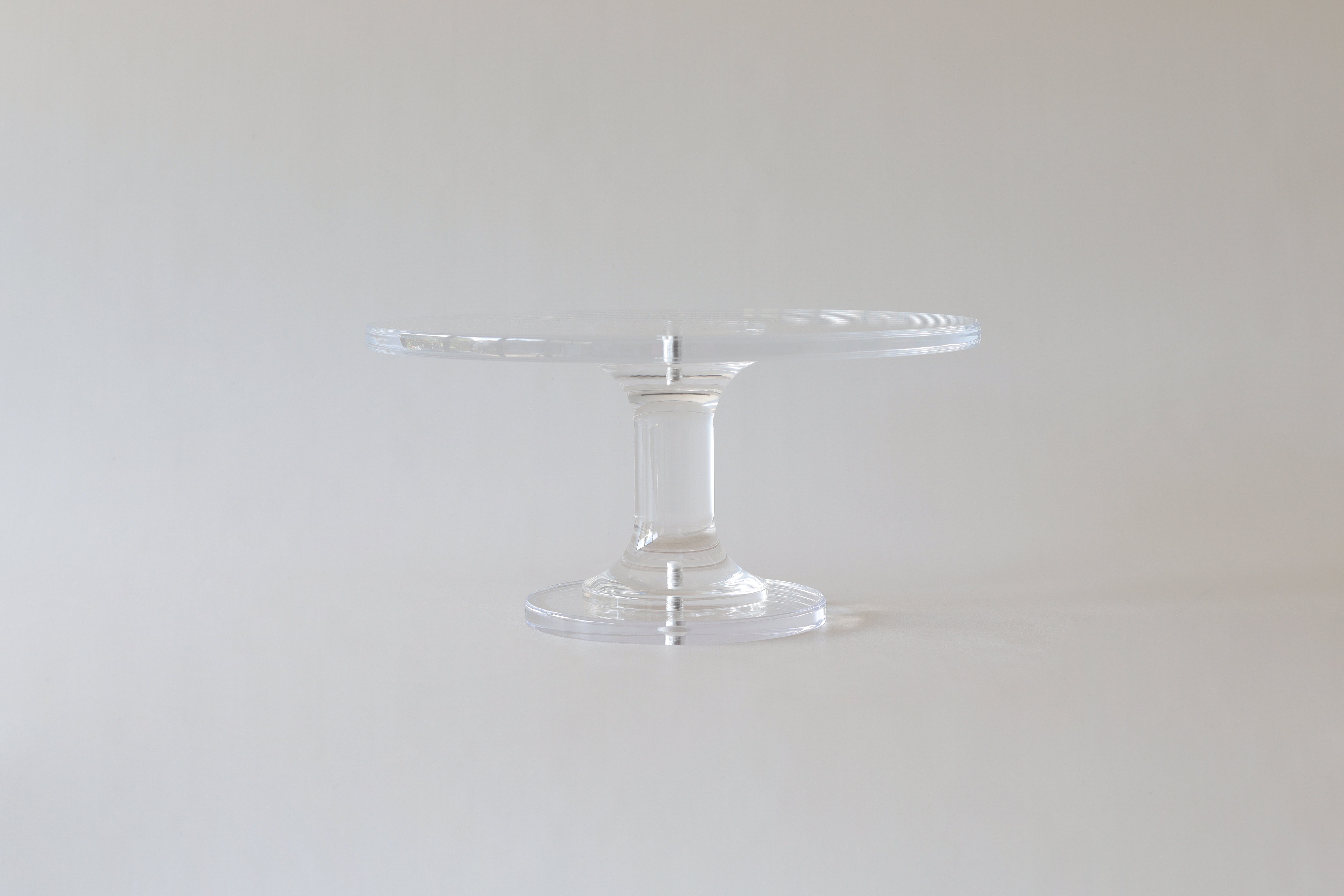 Ultra - polished Acrylic Pedestal Cake Stand - Prop Options