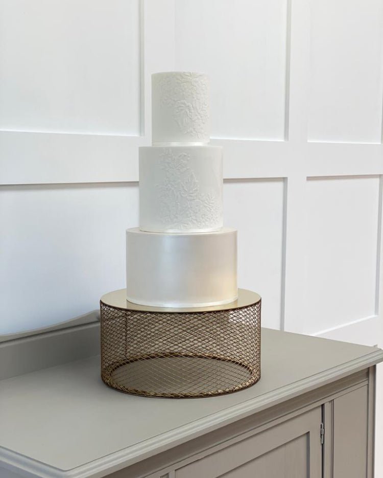 12” Round Mesh Cake Stand - Clearance - Prop Options